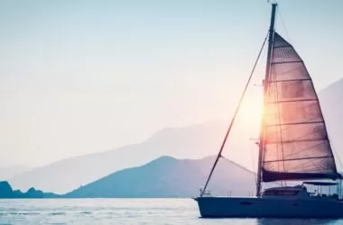 Sailboat on water