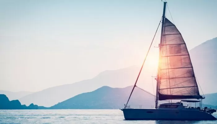 Sailboat on water