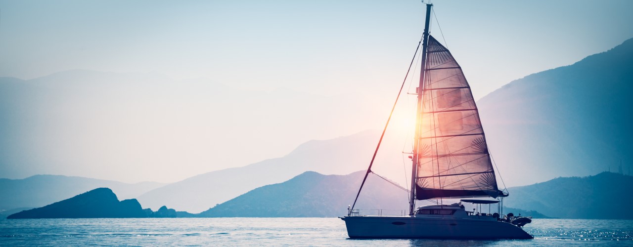 Sailboat on water