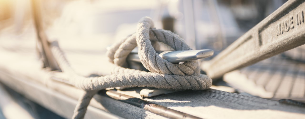 nautical knot on decking