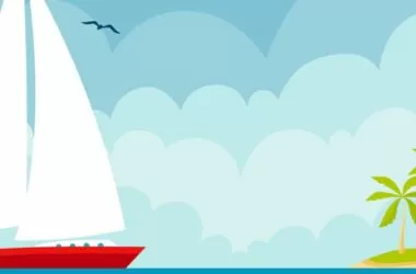 Boat near Island