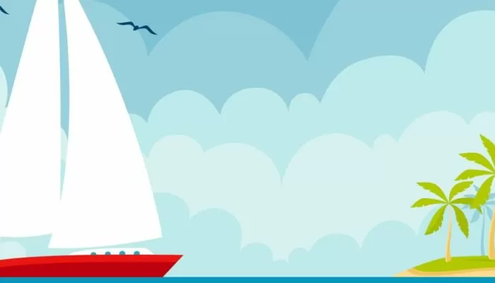 Boat near Island