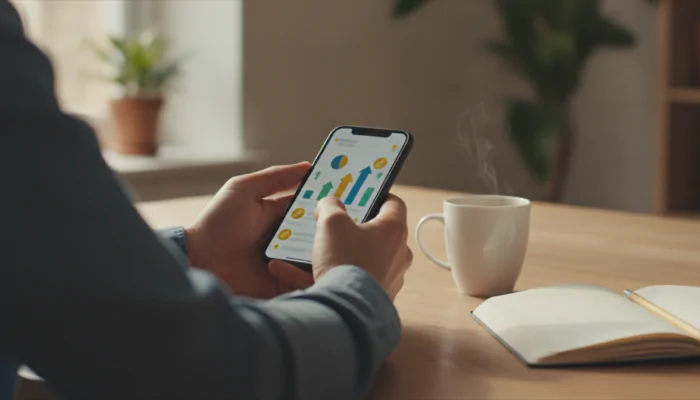 A person checking financial advice on social media on their phone — spotting dangerous tax advice online