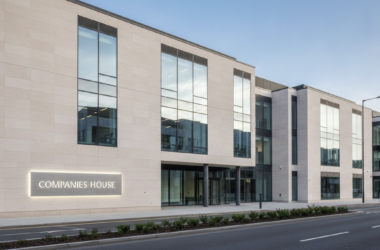 Companies House building sign, illustrating the Companies House accounts reforms from April 2028
