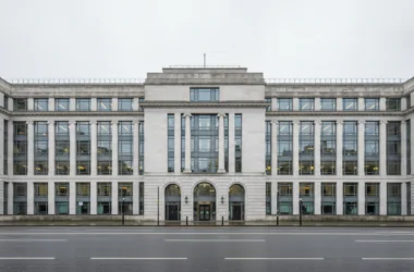 Associated companies and corporation tax: UK government office building exterior